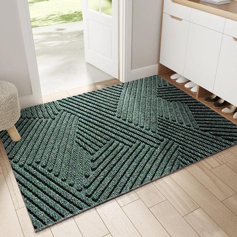 Dirt trap entryway door mat, non-slip, heavy-duty, weather-resistant for clean indoor/outdoor home spaces.