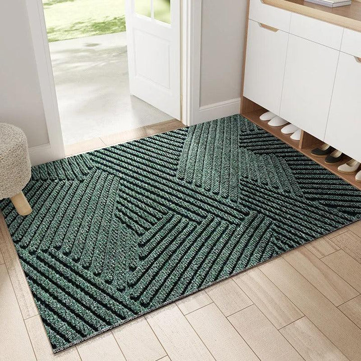 Dirt trap entryway door mat, non-slip, heavy-duty, weather-resistant for clean indoor/outdoor home spaces.