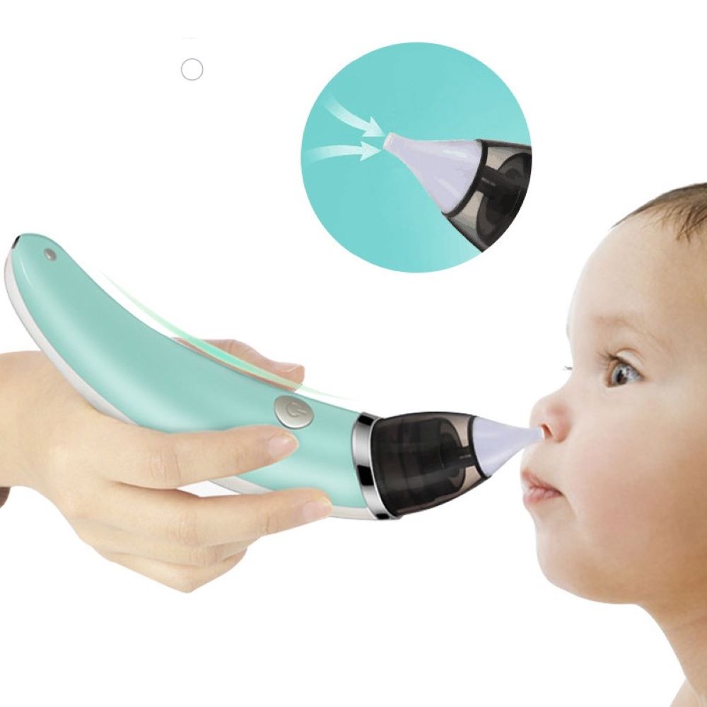 Infant electric nasal aspirator provides gentle, quick mucus relief for baby congestion. Essential newborn care.
