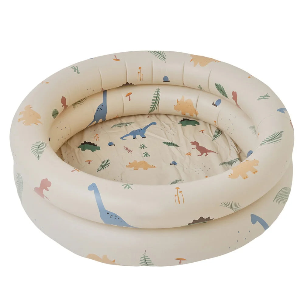 Portable inflatable baby pool, ideal kids outdoor toy for summer fun & water activities. Quick setup for toddlers.