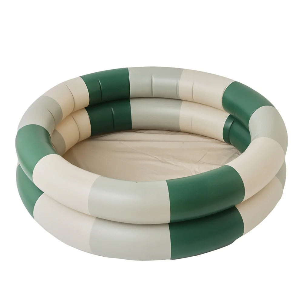 Durable inflatable baby pool for safe outdoor water fun. Easy setup toddler splash pool. Great for summer water play.