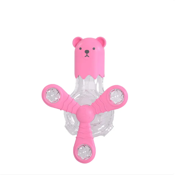 Bear-themed interactive cat treat dispenser. A fun puzzle feeder for mental stimulation & enrichment.