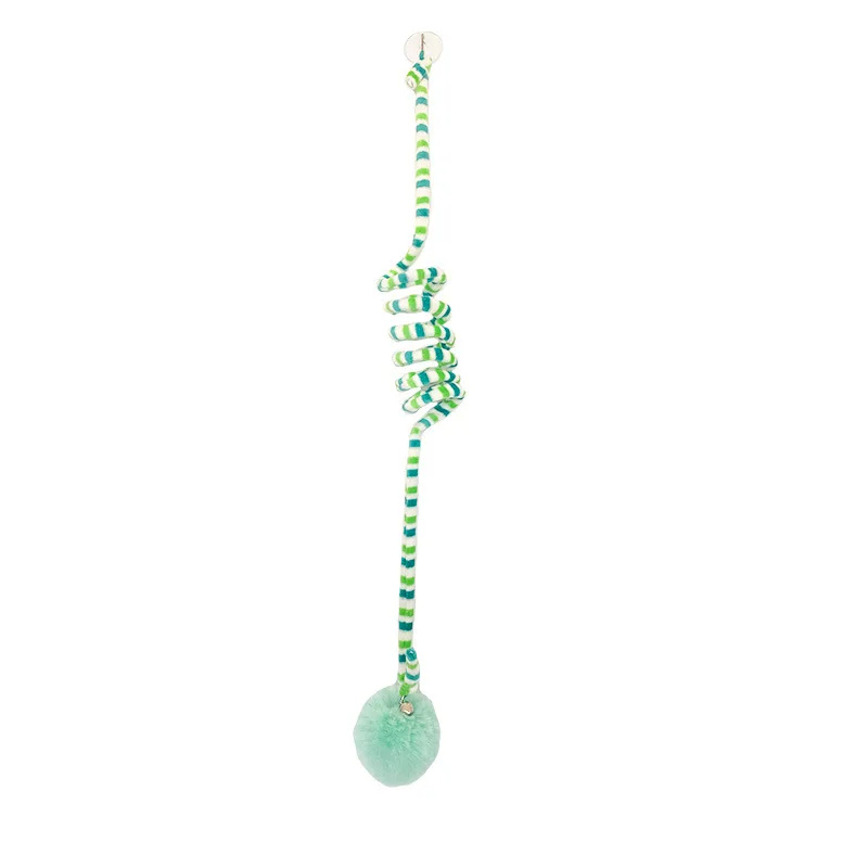 Easy-to-hang Cat's BounceWhisk interactive spiral cat toy encourages active playtime, pouncing & feline fun.