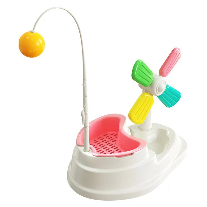 Stimulating interactive cat windmill toy, a perfect pet accessory for playful cats seeking active fun.