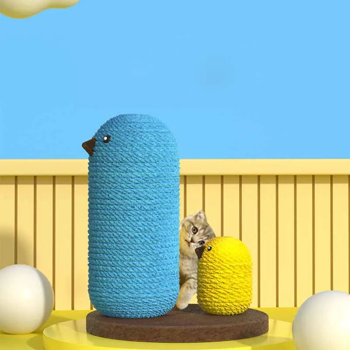 Bird-themed interactive cat toy & scratcher. Provides feline enrichment & endless pet entertainment.
