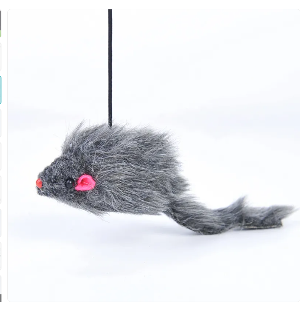 Premium interactive cat toy mouse with string, ensuring hours of playful exercise & enrichment.
