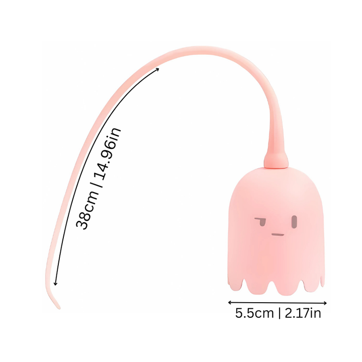 Rechargeable silicone interactive cat toy, designed for feline exercise & engaging playtime, mimicking a tail hunt.