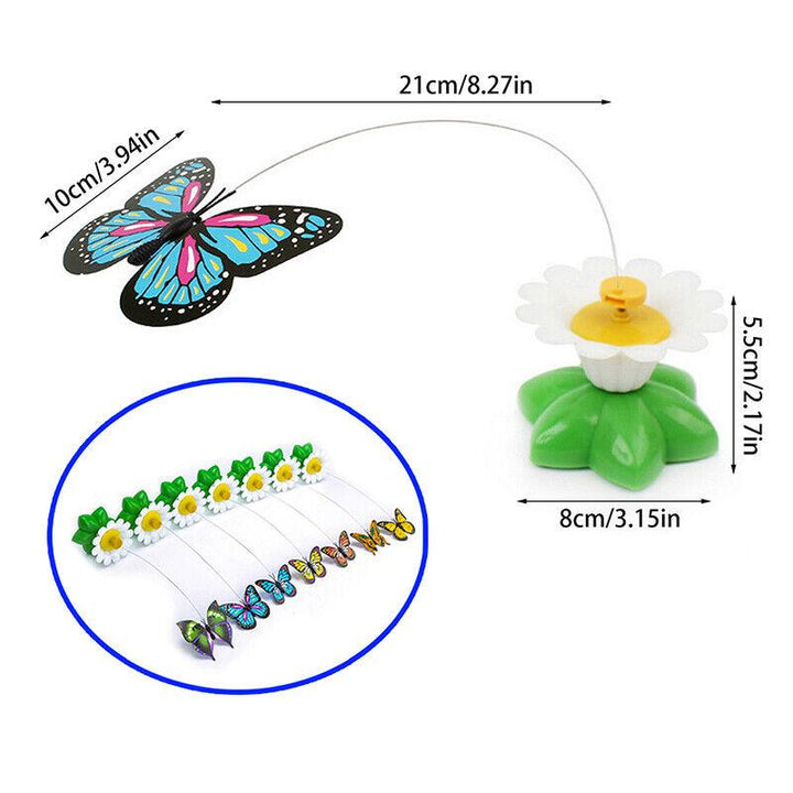 Feline interactive butterfly toy promotes healthy exercise & engaging play for your beloved indoor cat.
