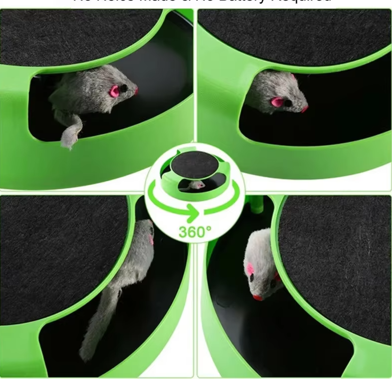 Engaging interactive cat toy, a durable pet play item for an active indoor cat's mental stimulation.