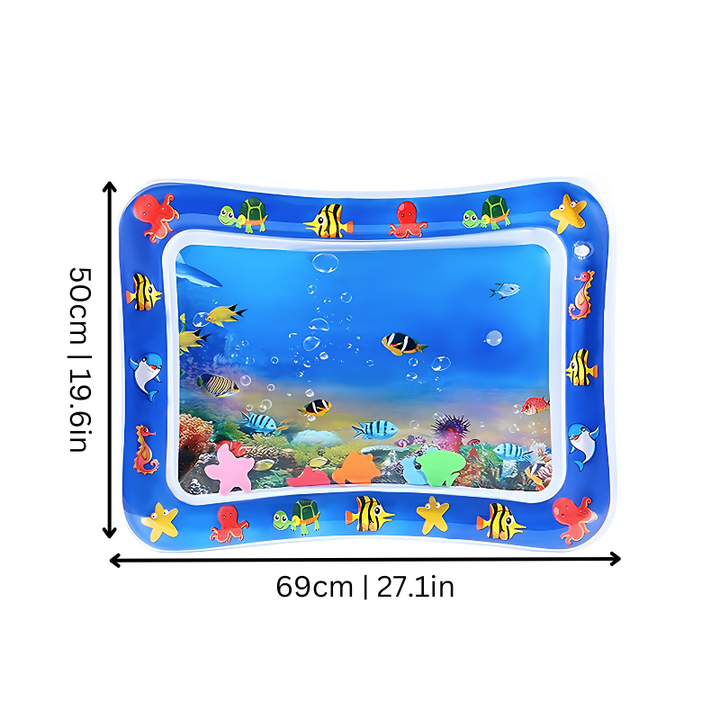 Refreshing cat water mat for interactive play & cooling on hot summer days. A comfortable pet accessory for cats.