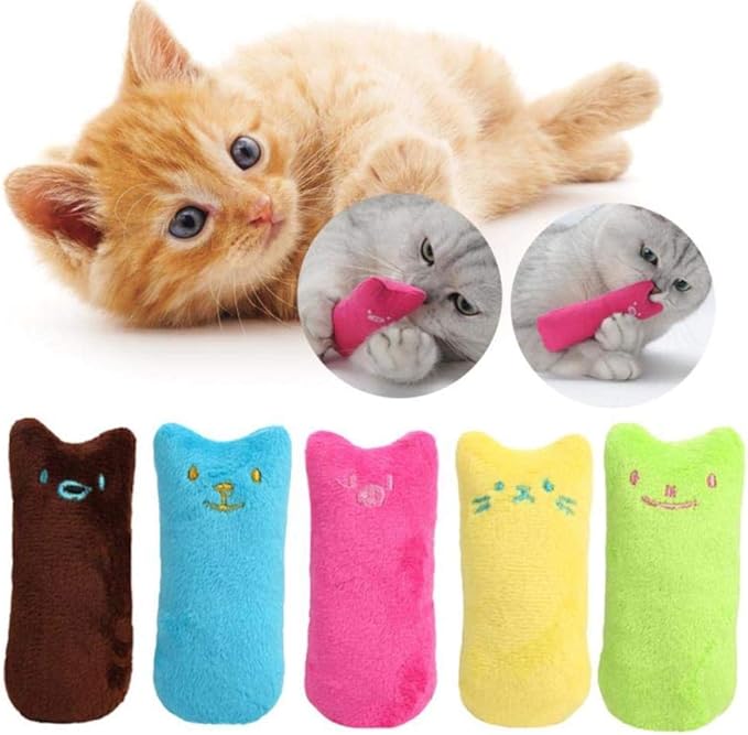 Interactive catnip toy for playful cats, promoting feline enrichment & stress relief.