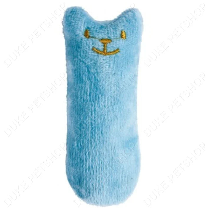 Brightly colored interactive catnip toy, a great way to encourage active feline play.
