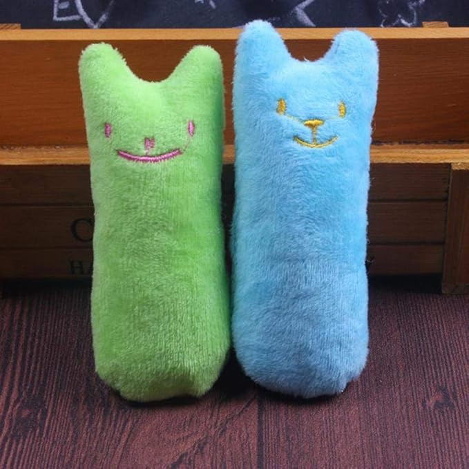 Happy cat pouncing on a vibrant interactive catnip toy, perfect for daily feline fun.
