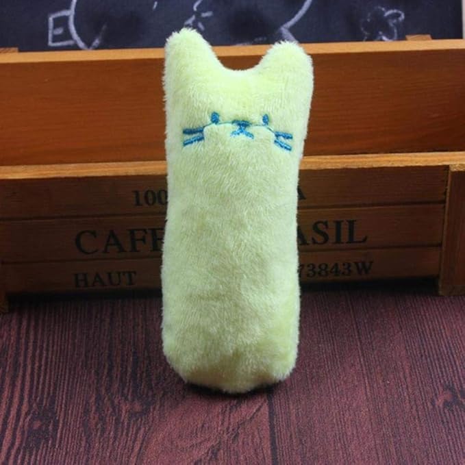 Close-up of a durable interactive catnip toy, featuring robust fabric for endless kitten play.