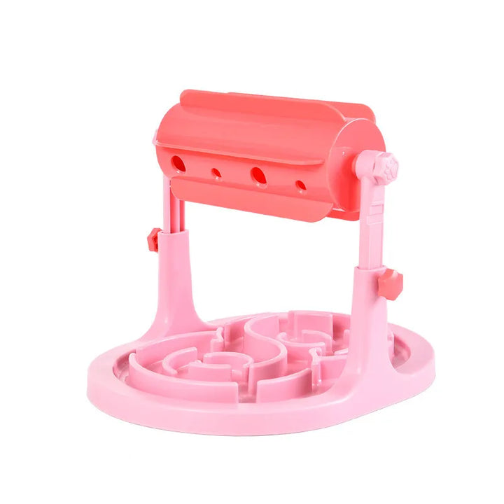 Dog supplies: interactive slow feeder food dispenser. Enhances mental stimulation, prevents fast eating & improves health.