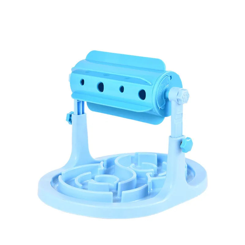 Durable interactive dog puzzle feeder. Rotating food dispenser with anti-snacking features for pet health & enrichment.