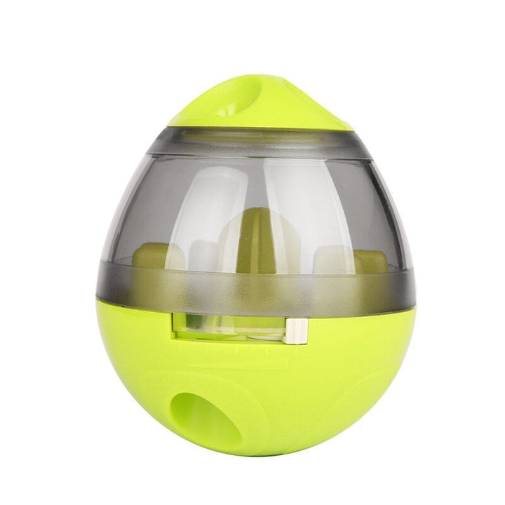 Mental stimulation dog toy: an interactive treat dispenser ball for challenging pet play & enrichment.