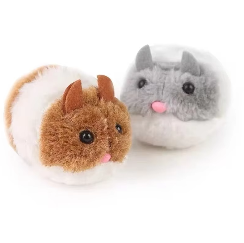 Automatic electric hamster toy, perfect for kittens & cats seeking interactive solo playtime fun.