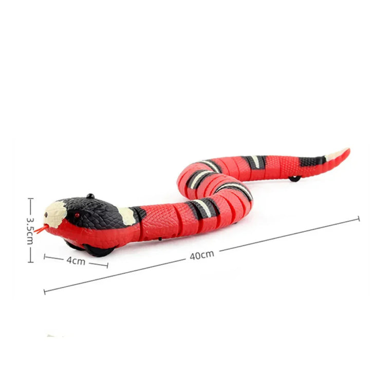 USB rechargeable interactive snake toy, stimulating playtime and mental enrichment for cats.