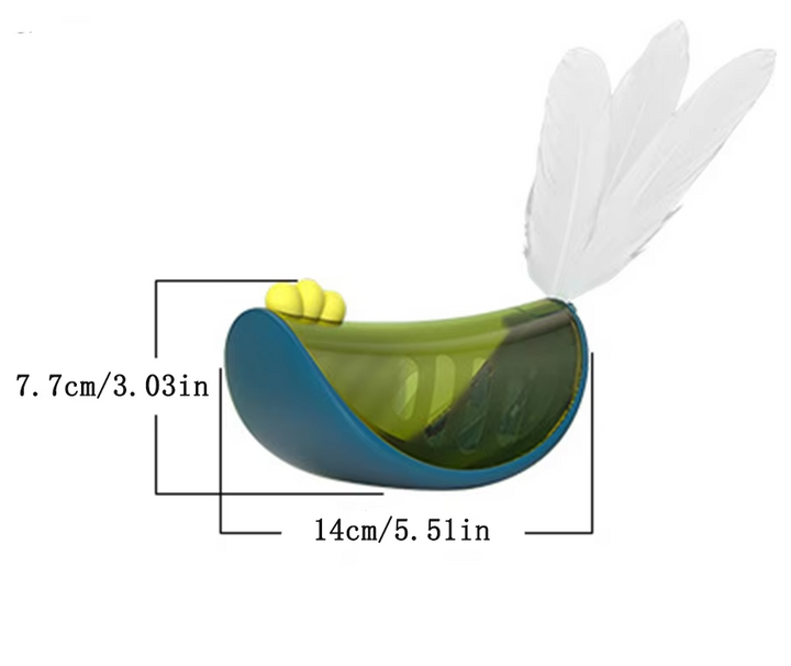 Premium pet supplies: interactive cat feather & treat toy for indoor cats' enrichment.