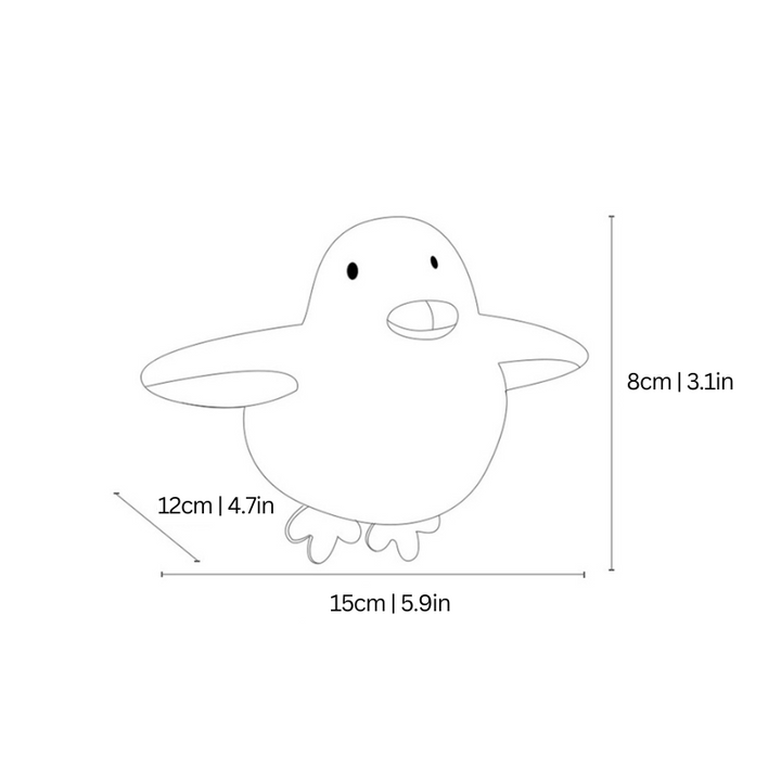Plush interactive duck cat toy with flapping wings. Engages cats for play, exercise & mental stimulation. USB-C.