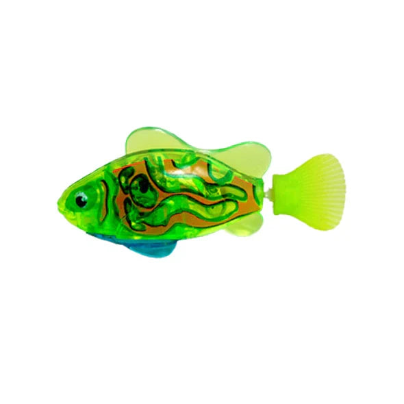 Interactive floating fish toy for pets. Brings excitement & fun to water playtime for cats & dogs.