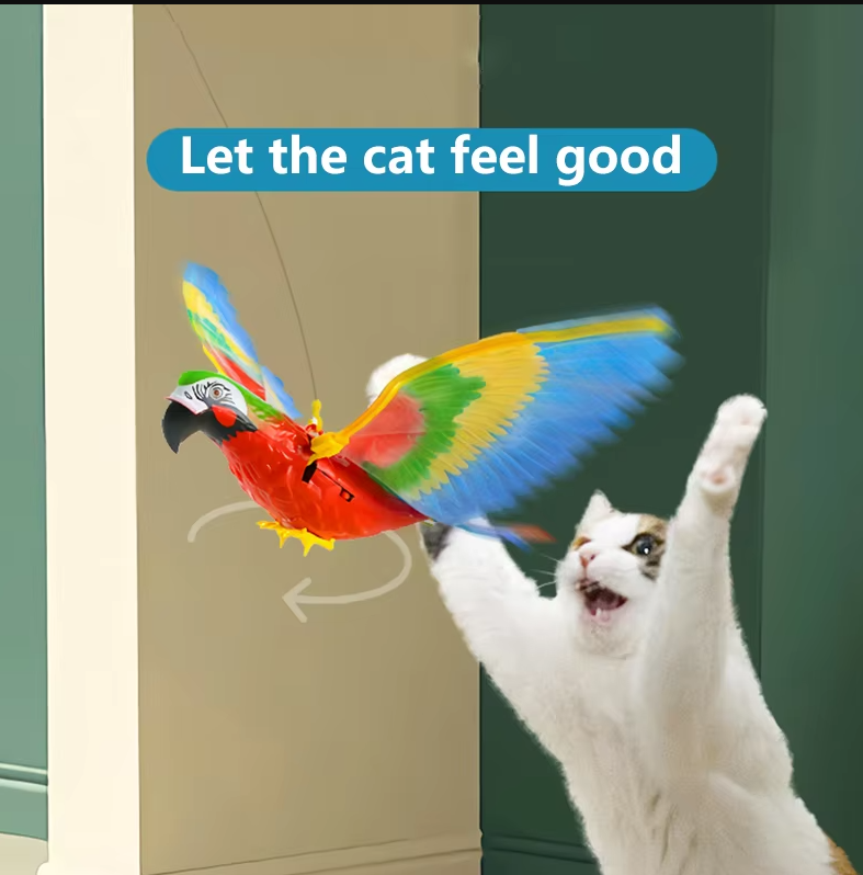 Durable eagle cat toy, perfect for indoor cats' mental stimulation & play.