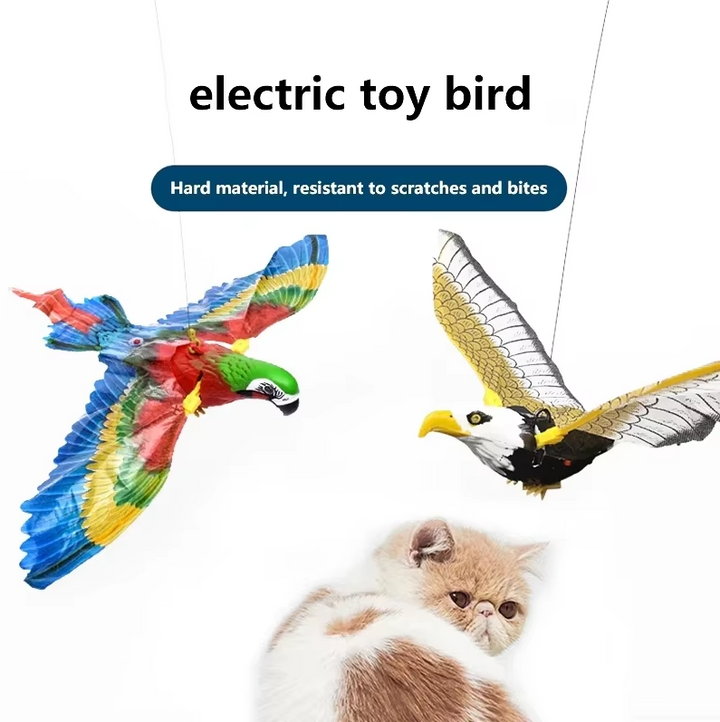 Engage your cat with this flying eagle toy for pet exercise & mental fun.