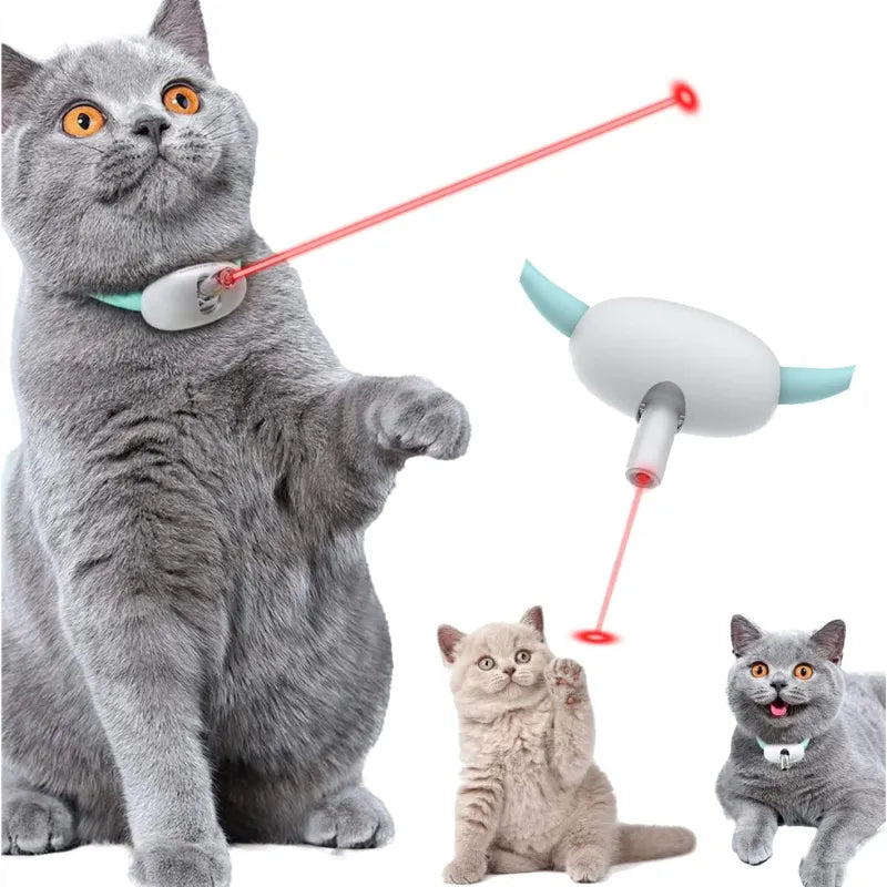Interactive laser pointer for cats, perfect for stimulating exercise & playful activity.