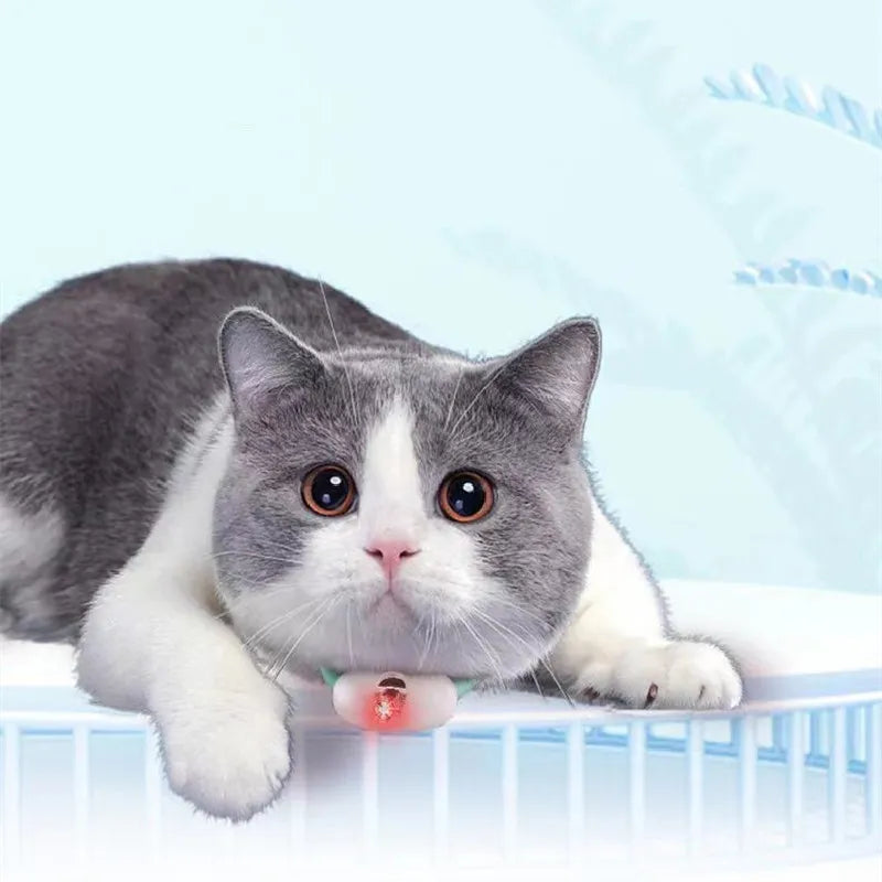 Feline fun! Bright laser pointer toy for cats, promoting joyful playtime & mental stimulation.