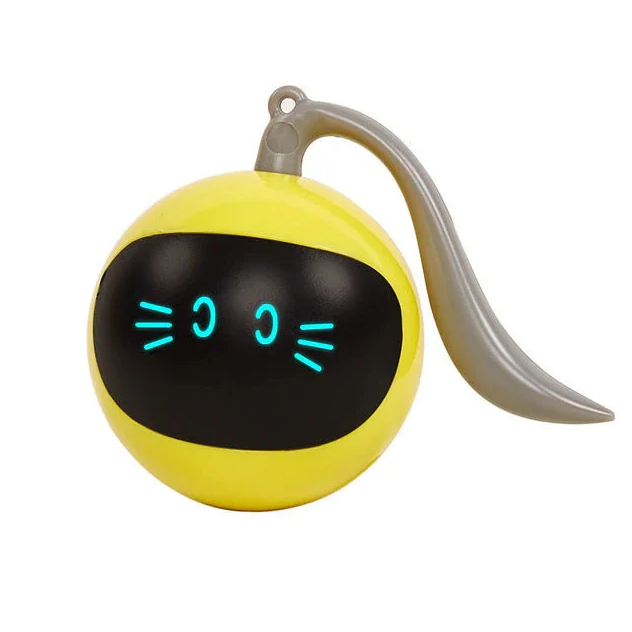 Pet play LED cat toy, a rolling sphere to keep cats active and entertained.