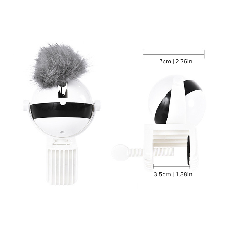 Motion-sensing LiftPlay cat toy, lifting balls for interactive play & exercise to enrich your pet.