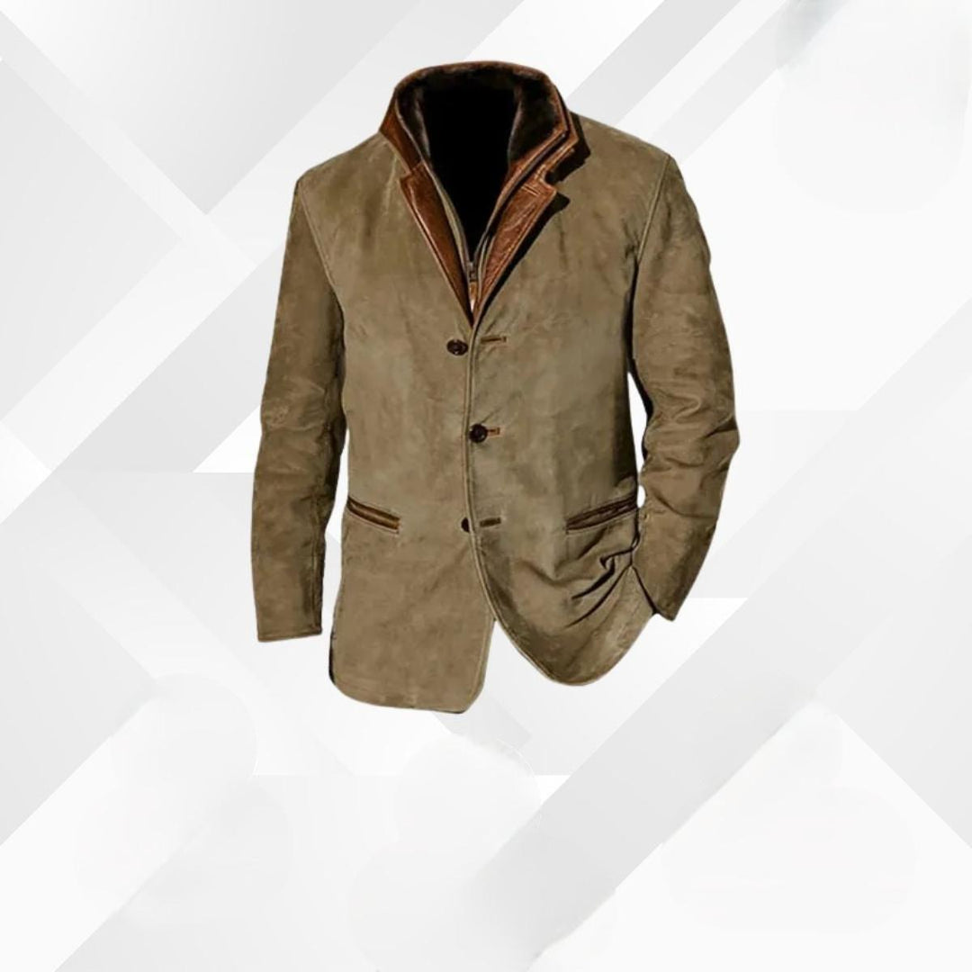 Brown men's semi-formal blazer, ideal for a refined business casual or elegant evening outfit