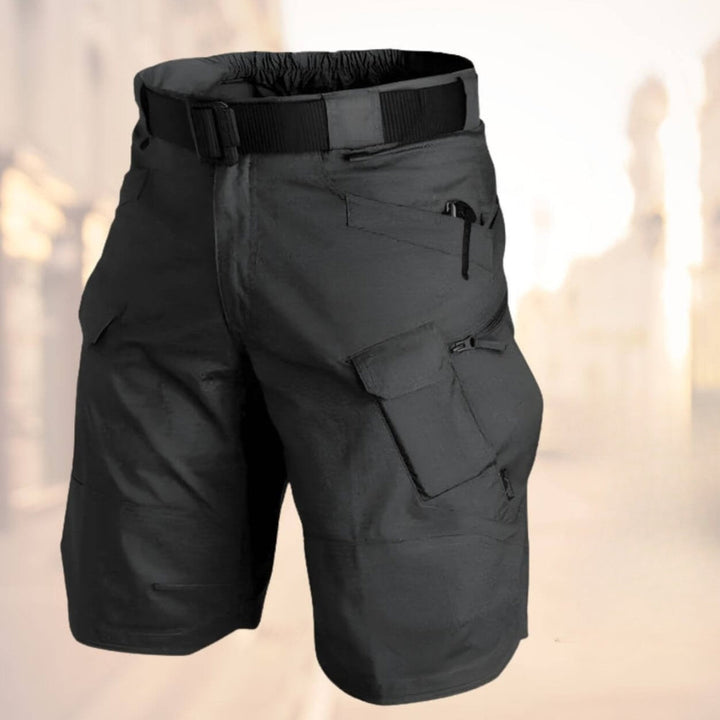Comfortable men's summer cargo shorts, relaxed fit with multiple pockets for casual and adventure wear.