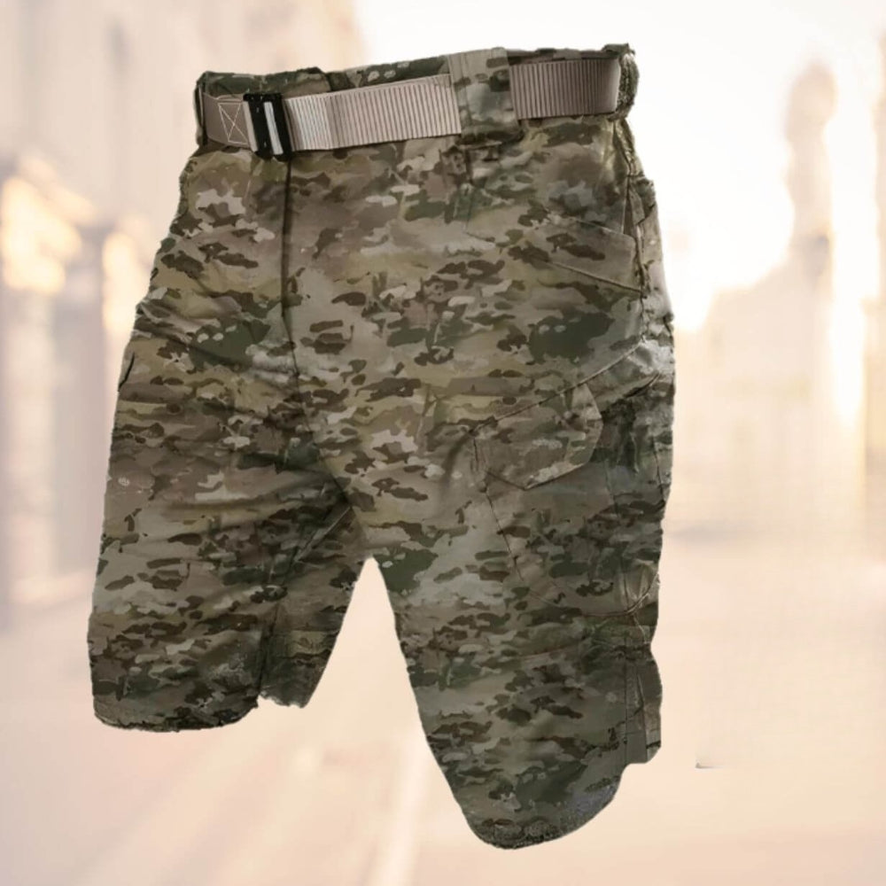 Versatile men's cargo shorts for summer, functional multi-pocket design, perfect for casual or adventure trips.
