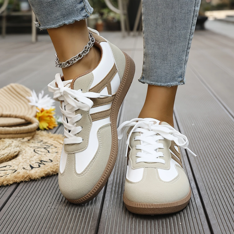 Khaki unisex orthopedic walking sneakers with arch support for comfortable foot health