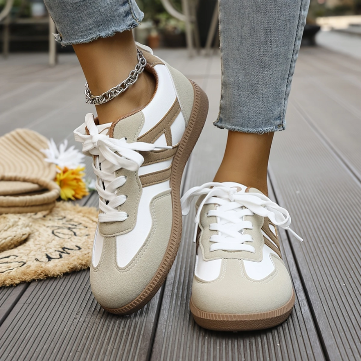 Khaki unisex orthopedic walking sneakers with arch support for comfortable foot health