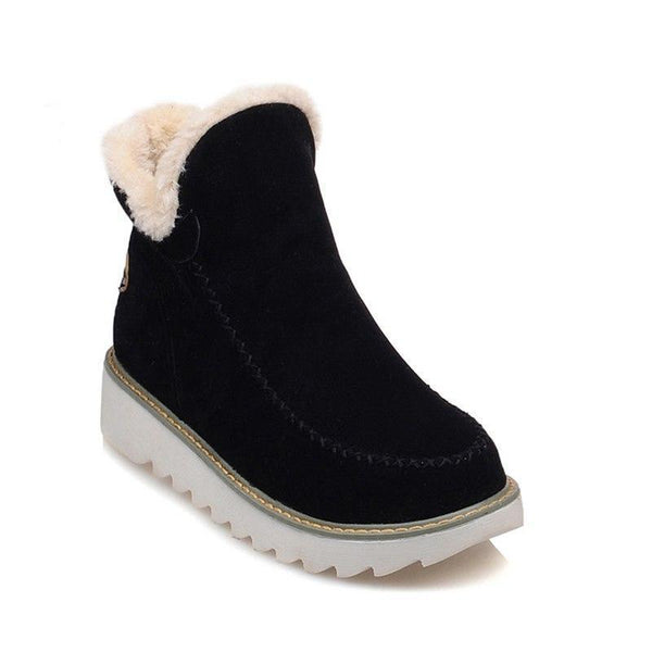 Khaki women's winter boots, insulated and waterproof, providing excellent grip on snow