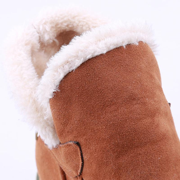 Overall view of women's waterproof insulated winter boots in multiple colors: khaki, brown, black