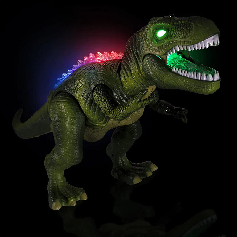 Kid's interactive walking dinosaur toy with remote control. Electronic prehistoric dino for boys & girls play.