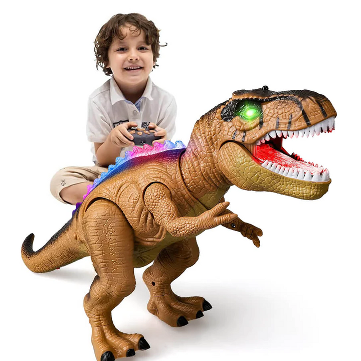 Remote control walking dinosaur toy for kids. Interactive prehistoric dino a perfect gift for boys & girls.