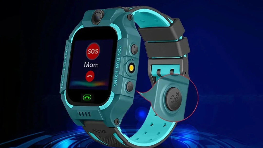 Kids' smart watch with SOS alert & two-way calling for child safety. 4G communication & real-time GPS tracking.