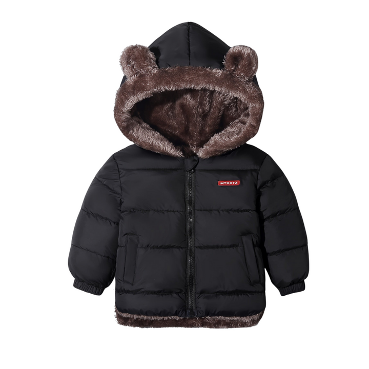 Kids' cozy bear hug winter coat, warm for outdoor play and chilly adventures.