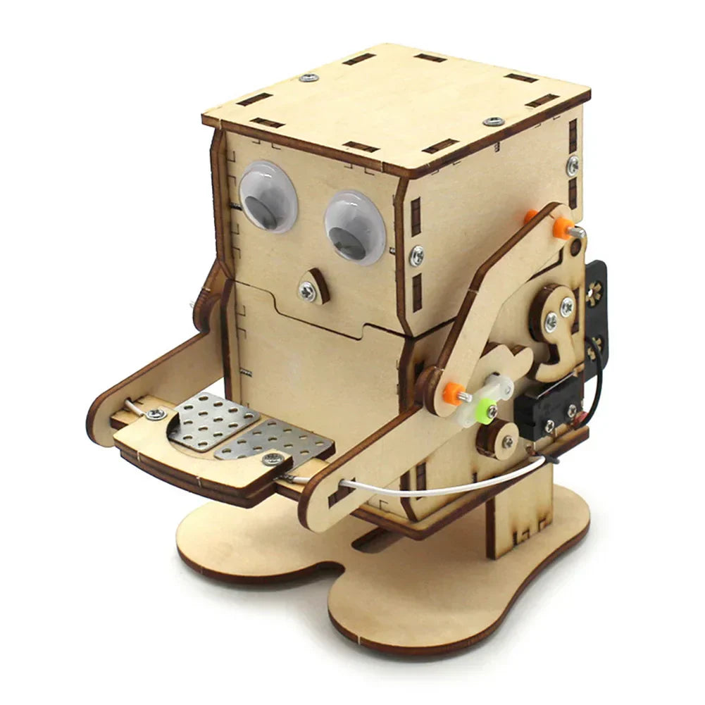 Kids' craft & science kit: Wooden DIY electric toy boat. Build, power, and explore STEM.