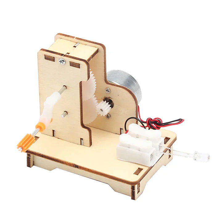 Kids' STEM educational wooden DIY electric boat kit. Build a motor-powered toy with ease.