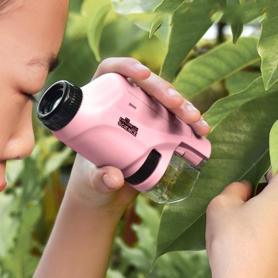 Children's educational microscope kit with 60x-120x magnification, a great learning toy & gift.