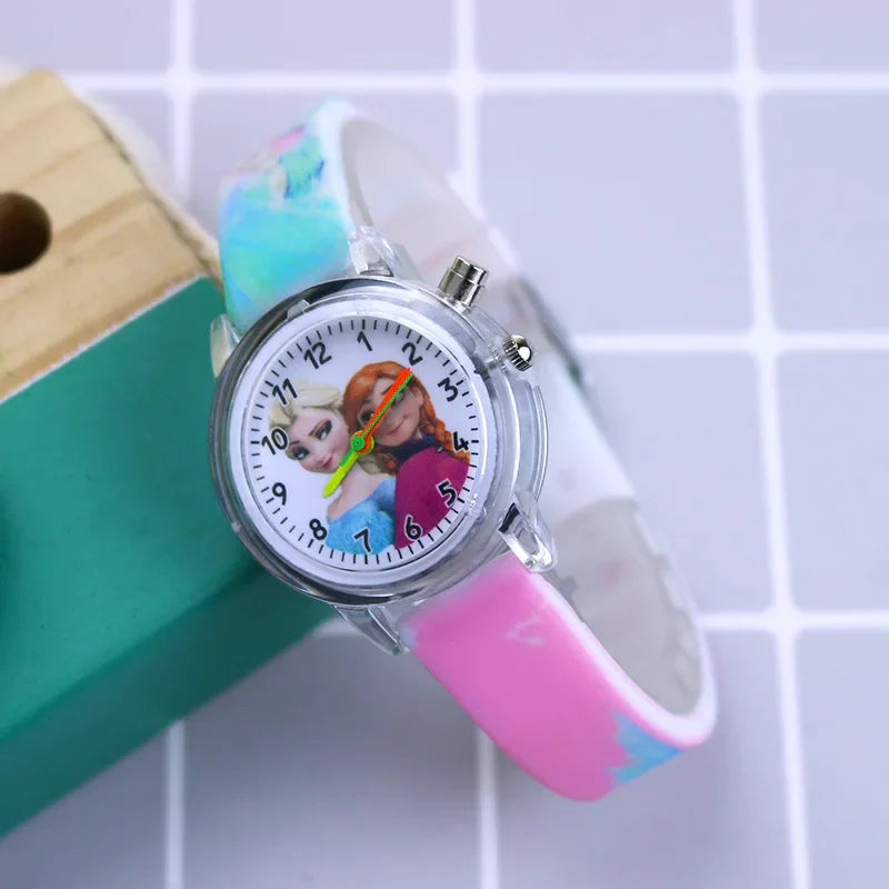 Durable silicone strap glow-in-the-dark children's watch, ideal for active boys and girls.