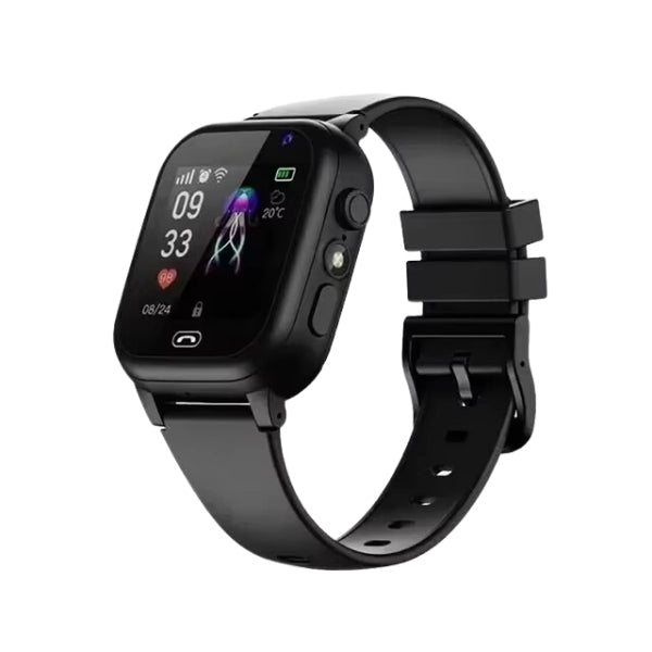 Child's water-resistant GPS tracker watch. Junior wearable tech with video calling & SOS for safety.