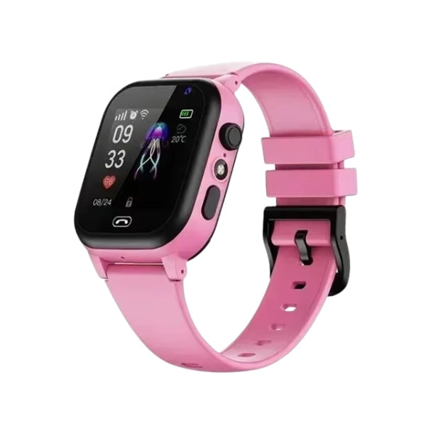 Children's smart GPS watch featuring real-time tracking, video calls & SOS alerts for ultimate safety.