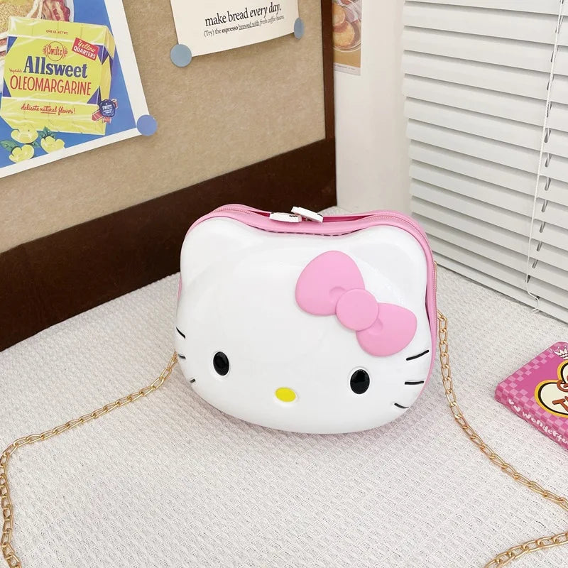 Lightweight children's hardshell carry-on suitcase. Cute design, durable, with smooth spinner wheels.